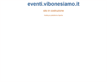 Tablet Screenshot of eventi.vibonesiamo.it