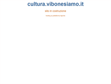 Tablet Screenshot of cultura.vibonesiamo.it