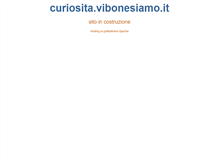 Tablet Screenshot of curiosita.vibonesiamo.it